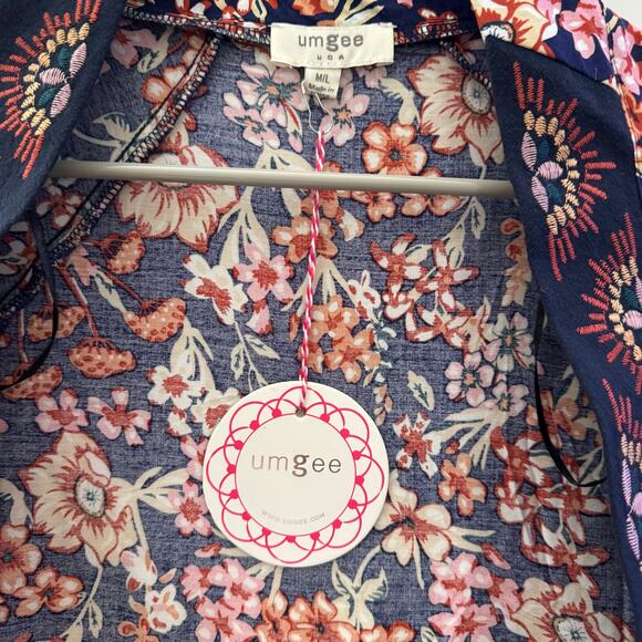 Umgee Boho Floral Open Kimono Size M/L NWT - Picture 8 of 8
